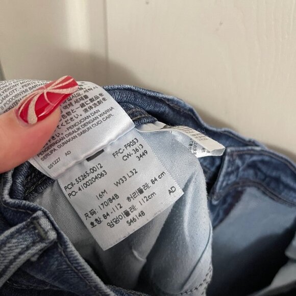 Levi's Womens Dark Wash 515 Bootcut Flap Button Pocket Mid Rise Jeans Size 16 - Picture 3 of 10